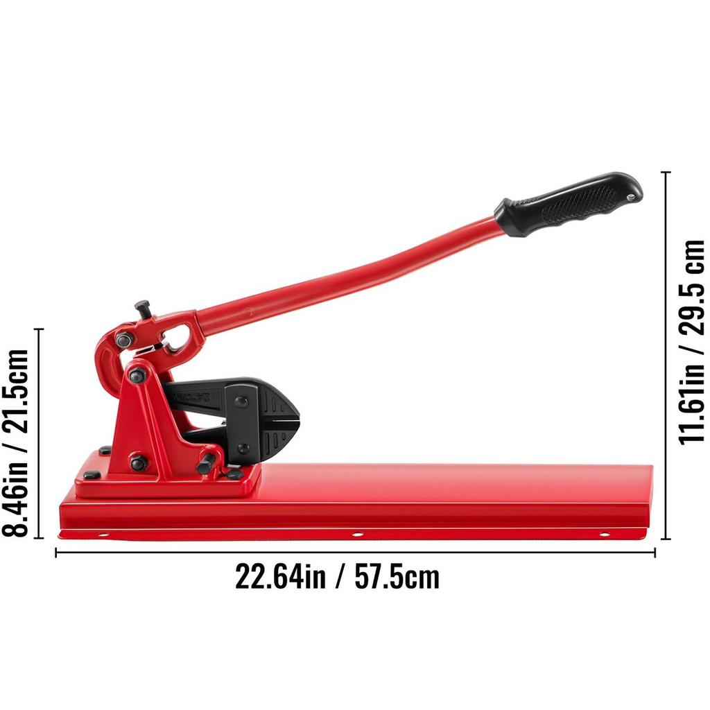 Bench Swager Tool 24\" Wire Rope Swaging Tool with Crimper Cable Bolt Cutter Head Bench Crimper 1/16\"-3/16\" Aluminum/Copper Sleeves Bench Cable
