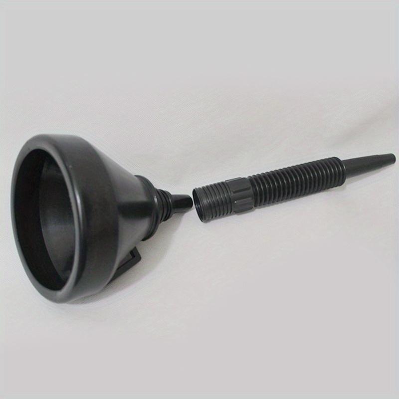 2 In 1 Black Plastic Funnel Can For Oil Fuel Petrol Kerosene