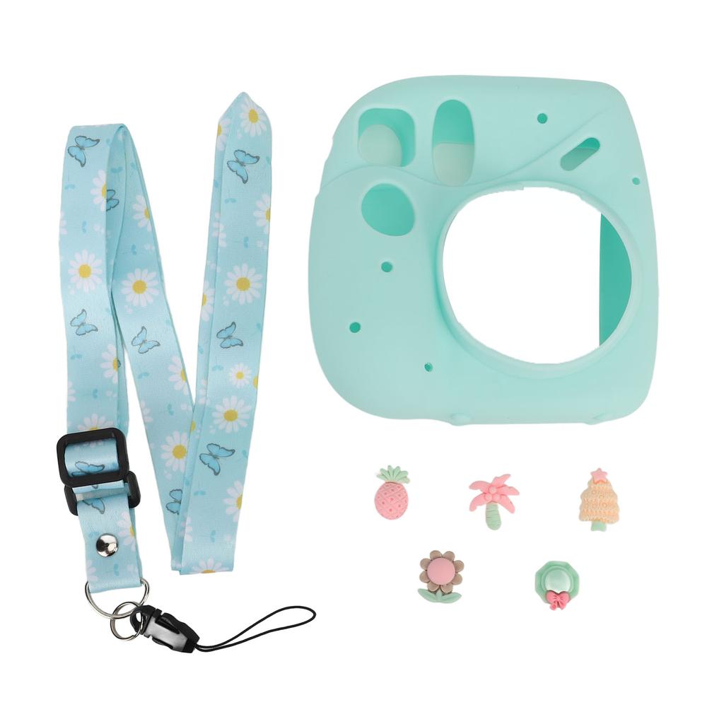 Instant Camera Lightweight Cover With Shoulder Strap Soft Silicone Protective Case For Instax Mini