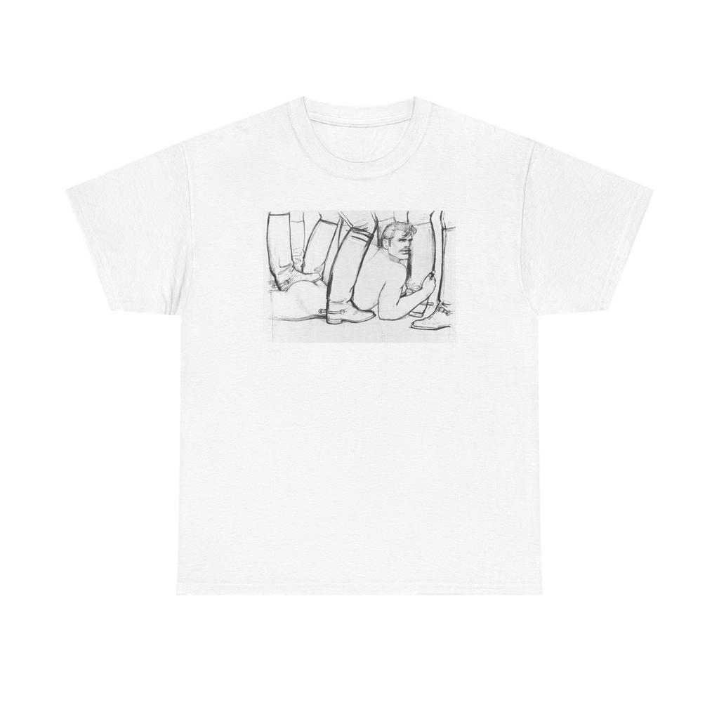 Vintage Reprint Original Tom of Finland Drawing Gildan Unisex Heavy Cotton Tee