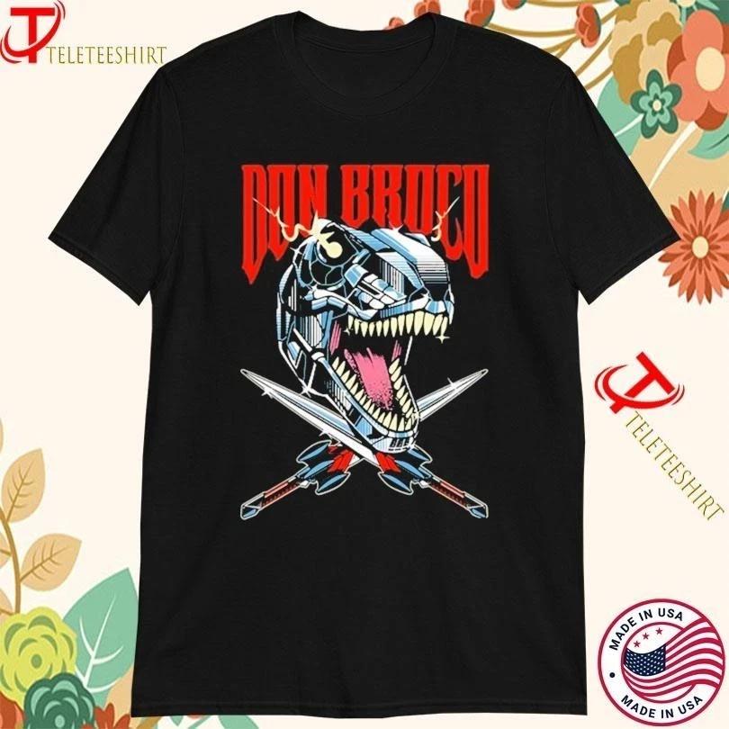 Don Broco Robot T-Rex Black Cotton T Shirt Full Size S-5XL XXL