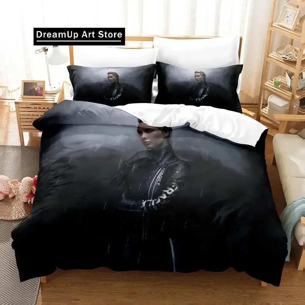 2D Death Stranding Bedding Set Single Twin Full Queen King Size Bed Set Aldult Kid Bedroom Duvetcover Sets Anime Parure De Lit