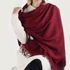 European-American Thickened Warm Winter Scarf: Long, Wide, Imitation Cashmere Shawl In Solid Colors