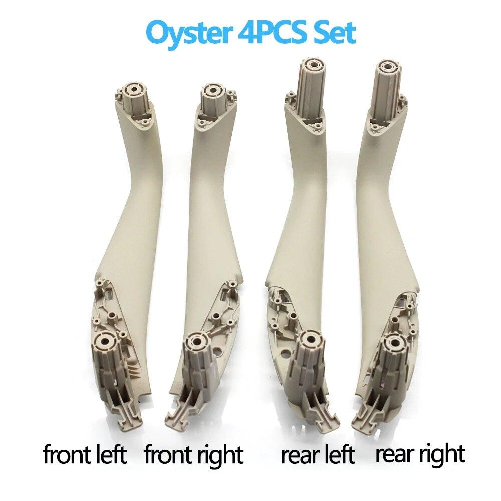 

4 шт. комплект, передняя, ​​задняя, ​​левая и правая дверная ручка, внутренняя крышка, накладка для BMW 5 серии G30 G31 G38 F90 2017 2018 Oyster 4pcs set