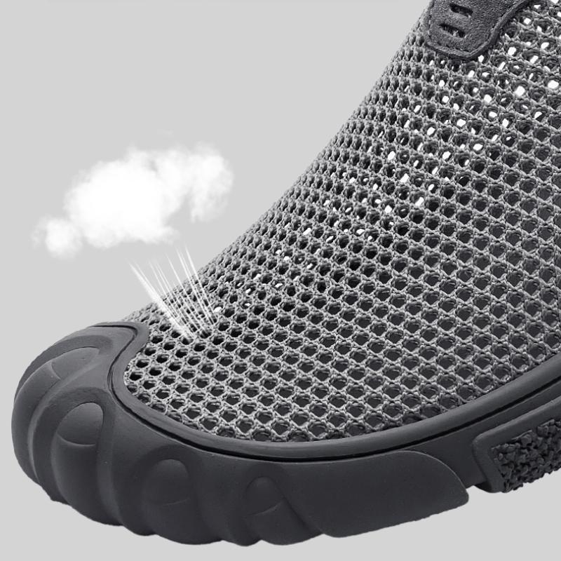 Men's Breathable Casual Sneakers Hole Shoes Outdoor Casual Sandals Hiking Shoes Summer