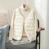 Autumn and winter new velvet vest women's warm inner vest short slim-fit vest jacket lamb wool sleeveless top