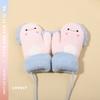 0-3Y Baby Cartoon Label Mittens Winter Warm Kids Girls Gloves Soft Hand Warmer Children Boys Thick Child Fleece Baby Mittens