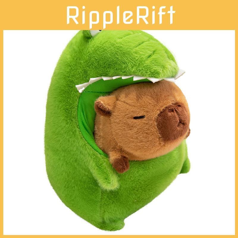In Capybara Crocodile Suit Plush Doll Soft Stuffed Toy With Pp Filling Cotton