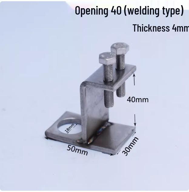 C304 Tiger Claw U-Shaped Stainless Steel Pipe Clamp