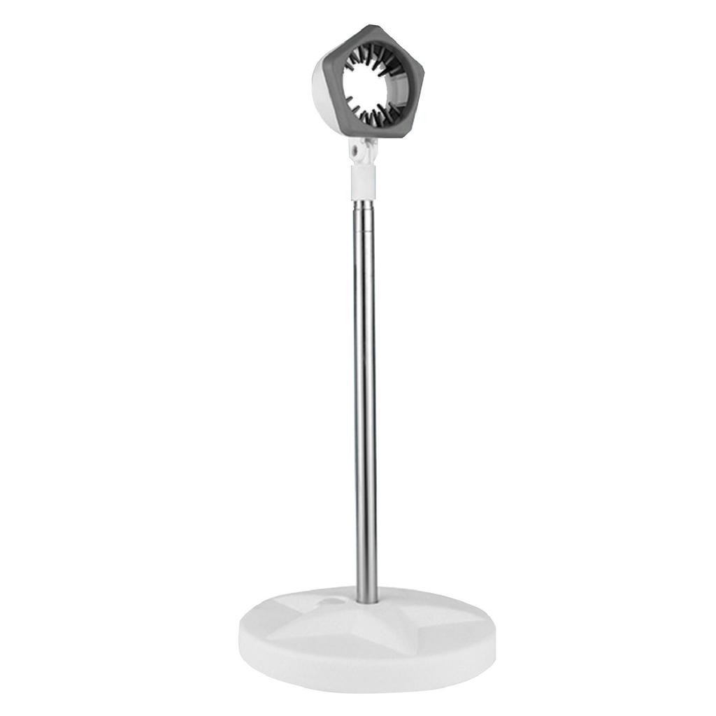 Hair Dryer Stand Rotatable Adjustable Height Angle Soft Toothed Mouth Blow Dryer Floor Stand for Family Bathroom Salon