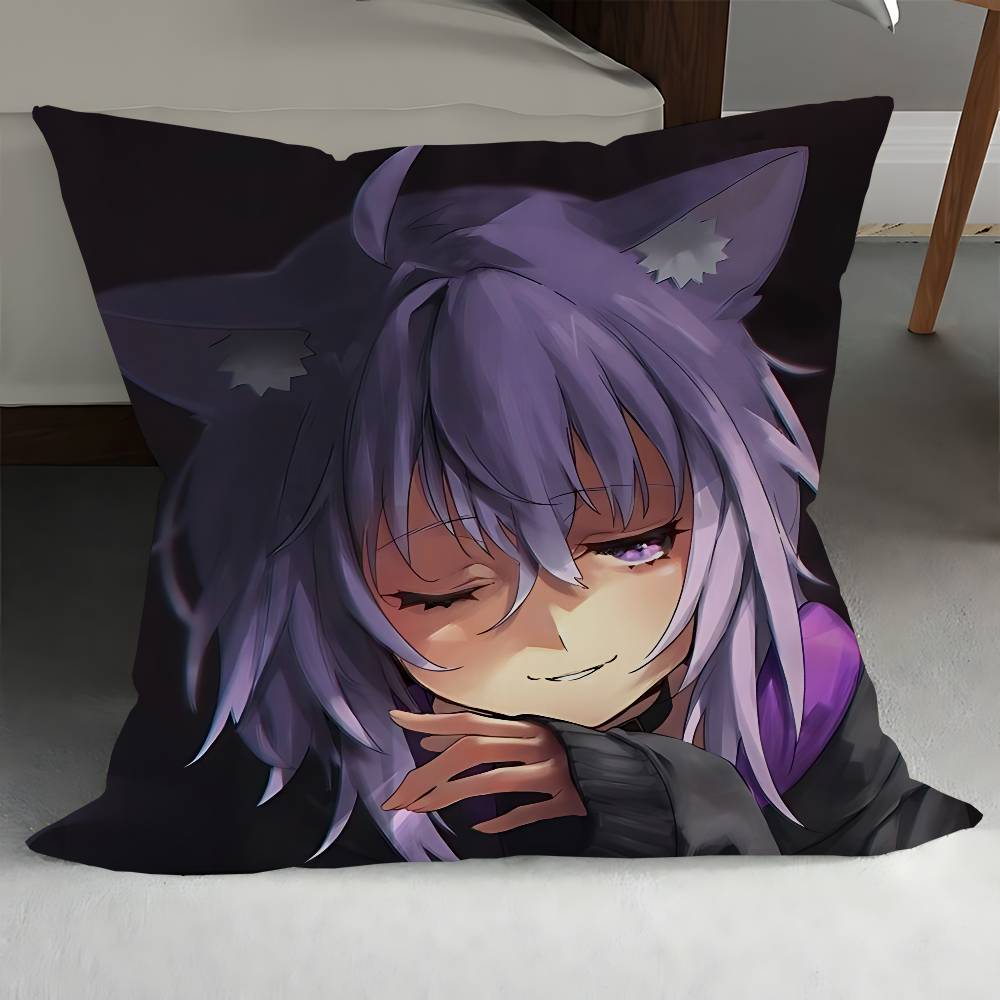 Nekomata Okayu Pillowcases Home Bedding Decorative Pillow Cover Wedding Super Soft Pillow Case
