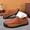 Men's Business Casual Shoes Large Size Business Soft-soled Foot Shoes Foreign Trade Hand-stitched One-pedal Lazy Shoes Doudou