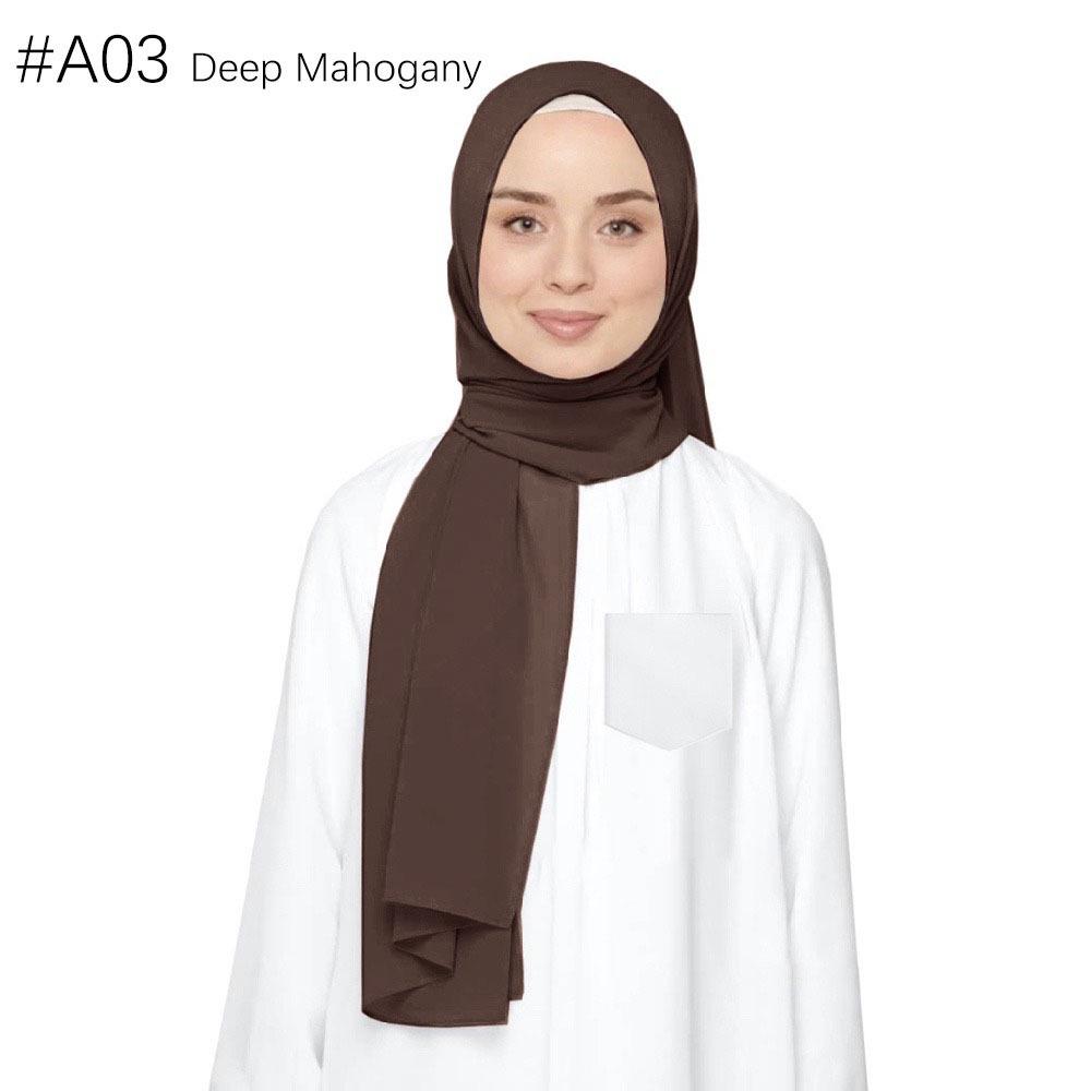 Ethnische Perlen Chiffon Bubble Kopftuch - Malaysia Schalkollektion