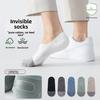 Invisible Socks, Men's Boat Socks, Summer Thin Pure Cotton Antibacterial, Deodorizing, Anti-drop, Mesh Breathable Short Socks