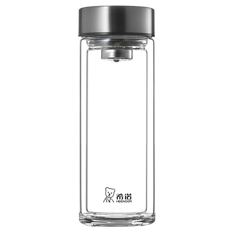 HEENOOR 410mL Double-Layer Glass Bottle