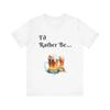 I D Rather Be Drinking Beer Jersey  T Shirt