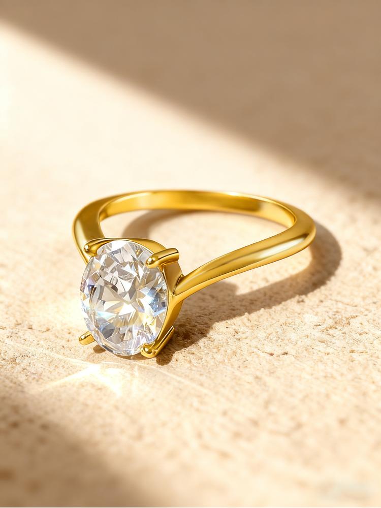 925 Sterling Silver Fashion V-shaped Oval Zircon Ring For Women Engagement Anniversary Wedding Party High Quality Fine Jewelry