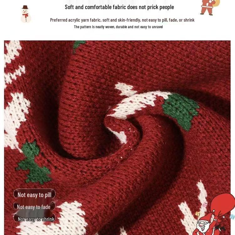 Korean Style Thickened Woolen Elk Scarf - Women's Versatile Winter Snood