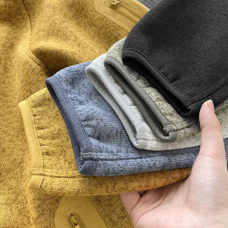 Unisex Outdoor Fleece Jacket - Thickened, Warm, Stand-up Collar for Autumn/Winter Sports