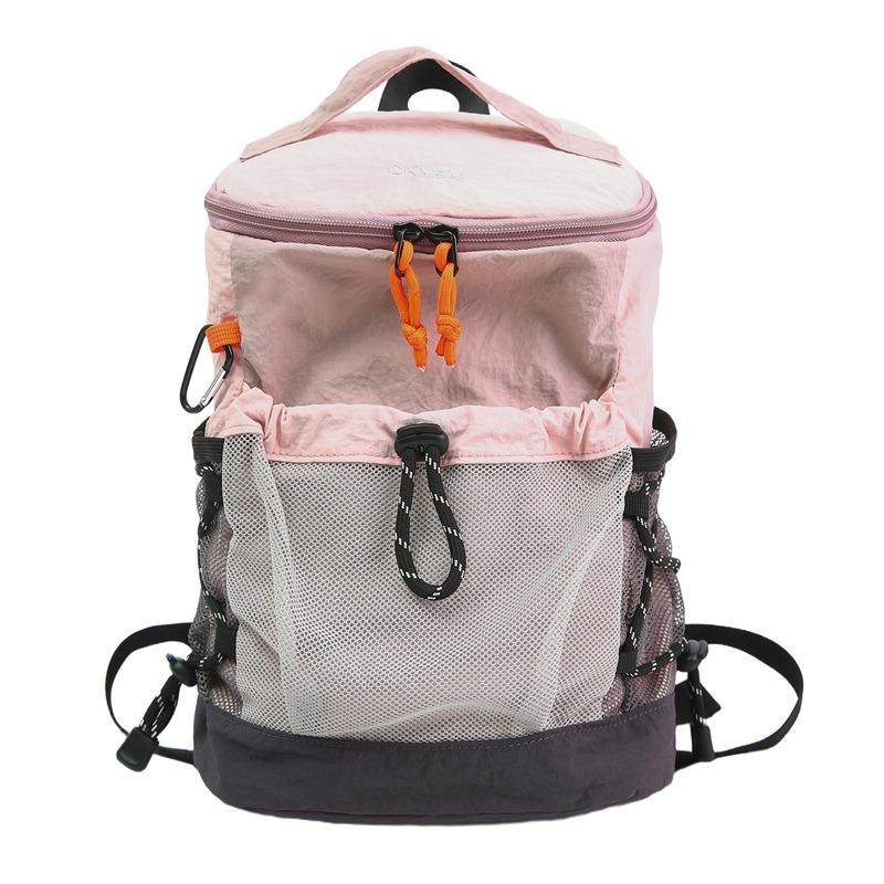 Casual bento bag Double compartment Large capacity backpack Travel camping Sports Unisex backpack