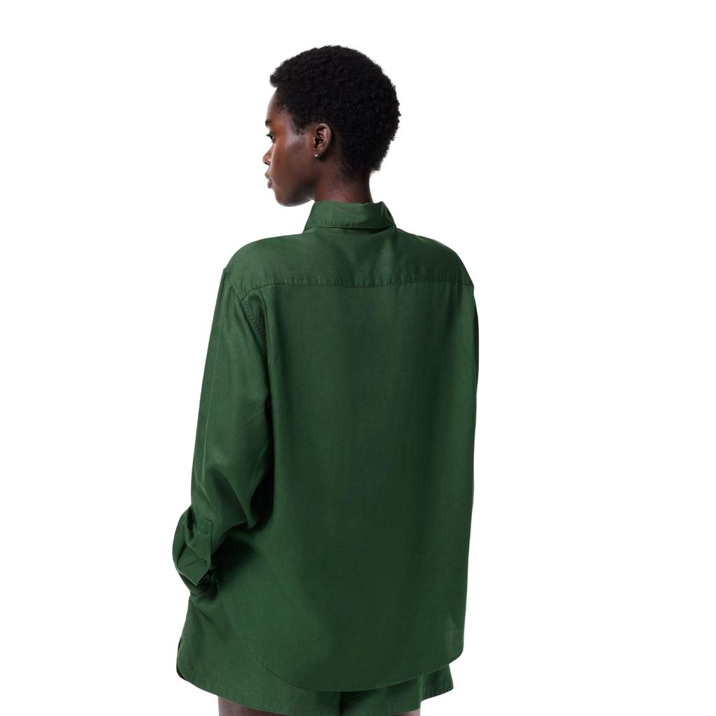 Lacoste Womens/Ladies Flowing Lyocell Oversized Shirt