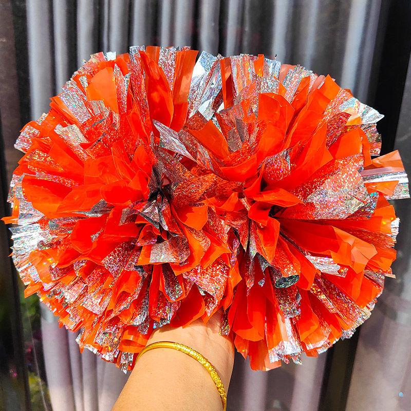 Rainbow Laser Cheerleading Pom Poms