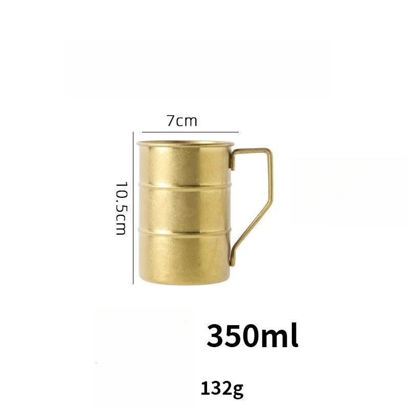 Travel Camping Retro Industrial Style Beer Cup 350ml Steel Water Mug Beer Coffee Cups