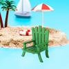 Miniature Beach Chair 1:12/1:16 Scale Decorative Models Wood Mini Size Chair Figure Dollhouse Interior Design Accessories