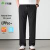 Shanshan Men's Linen Silk Blend Sun Protection Loose Straight Casual Pants