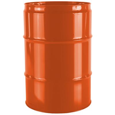 Barril metálico de acero TH 60L con 2 y 3/4 tapas - naranja