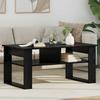 Coffee Table Black Oak Look 96 X 54 X 44 Cm Engineered Wood