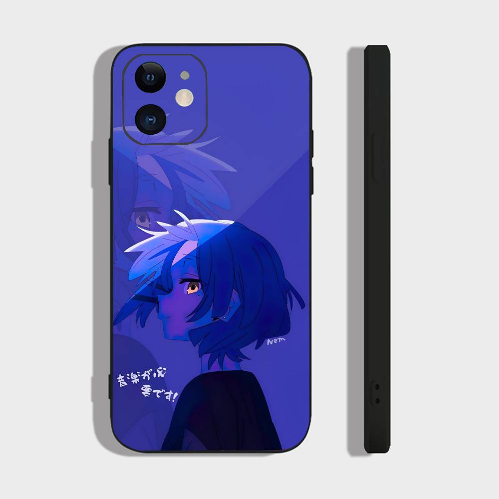 ANIME B-Bocchi The Rock-l For IPhone 13,17,11,12,16,14,15,Plus,Pro Max Soft Silicone Black Phone Case