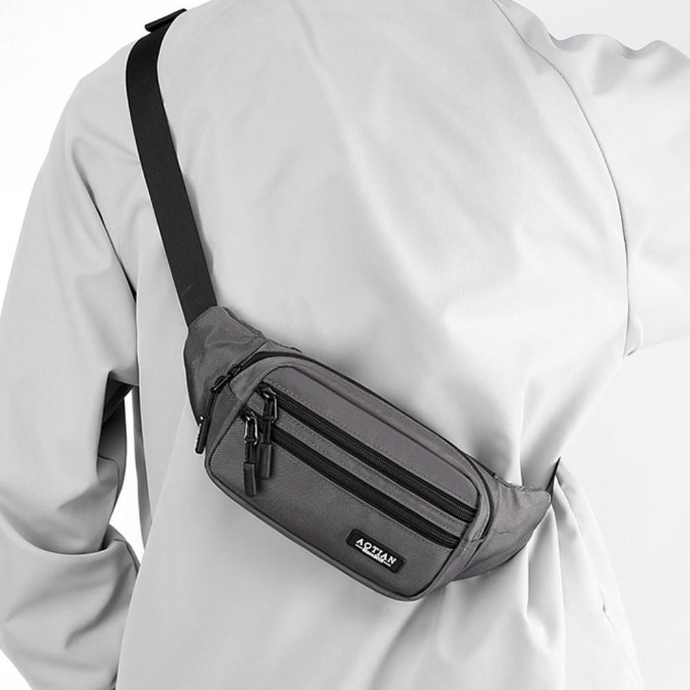 Large Capacity Sports Phone Bag Wear-resistant Men Chest Bag Running Waist Bags  Fanny Phone Pack