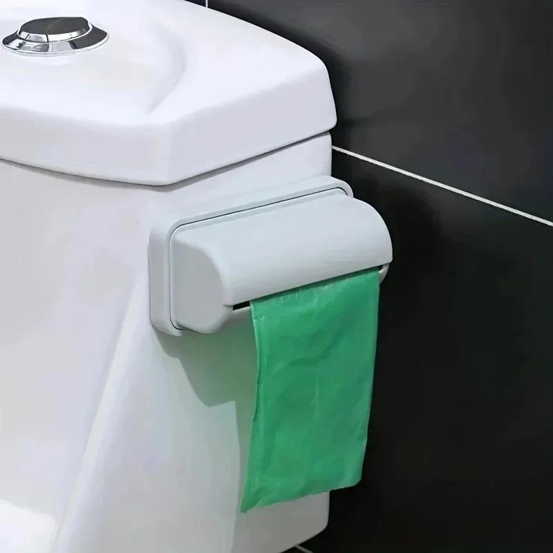 Space Saving Storage Box Wall Mounted Trash Bag Dispenser Kitchen Bathroom Storage Organizer Home Organization Accessory 7
