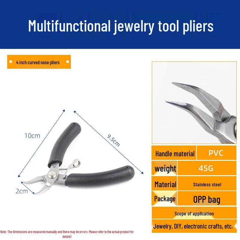 Kalei Stainless Steel Mini Jewelry Pliers CN plug (adapter included)