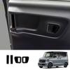 RHD ABS black For Honda N-BOX/N-BOX  2024 2025 door handle window switch trument One button start steering wheel cover