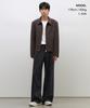 Musinsa Standard Woolish Over-Shoulder Minimal Jacket [Brown]