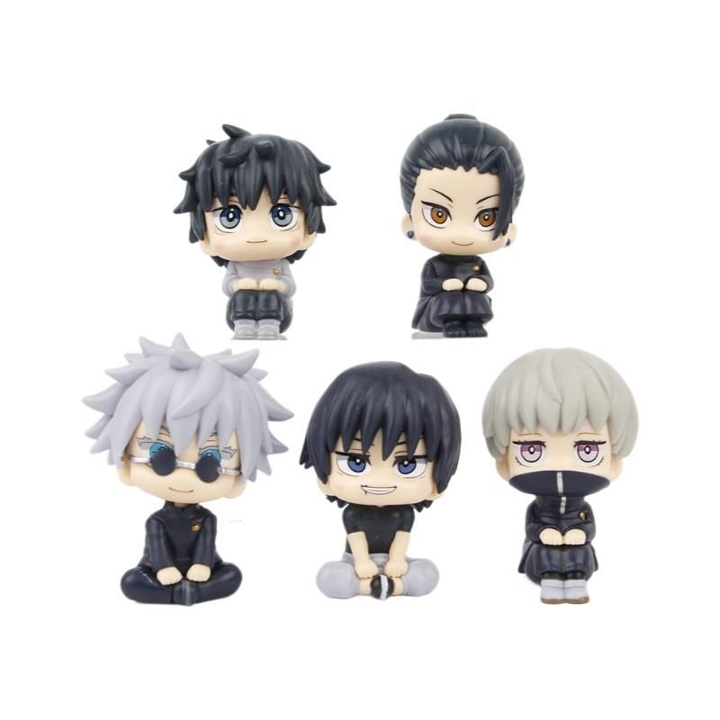 Charming Jujutsu Kaisen Q Version Fushiguro Megumi Sitting Toy Model Pvc Collectible