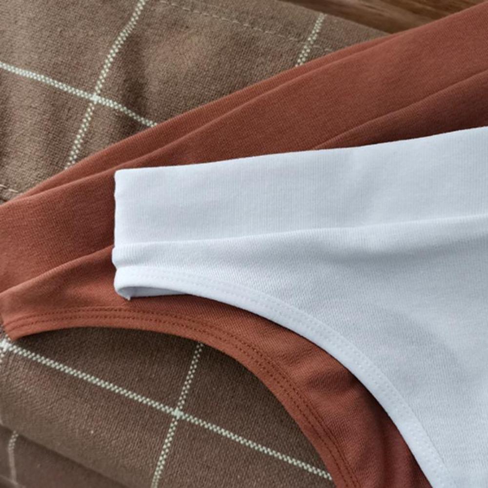 Slip da donna a vita bassa con forchetta alta in cotone perizoma in cotone traspirante per fitness sportivo