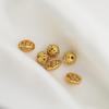 Gold-Plated Hollow Lace Bead for DIY Jewelry Making