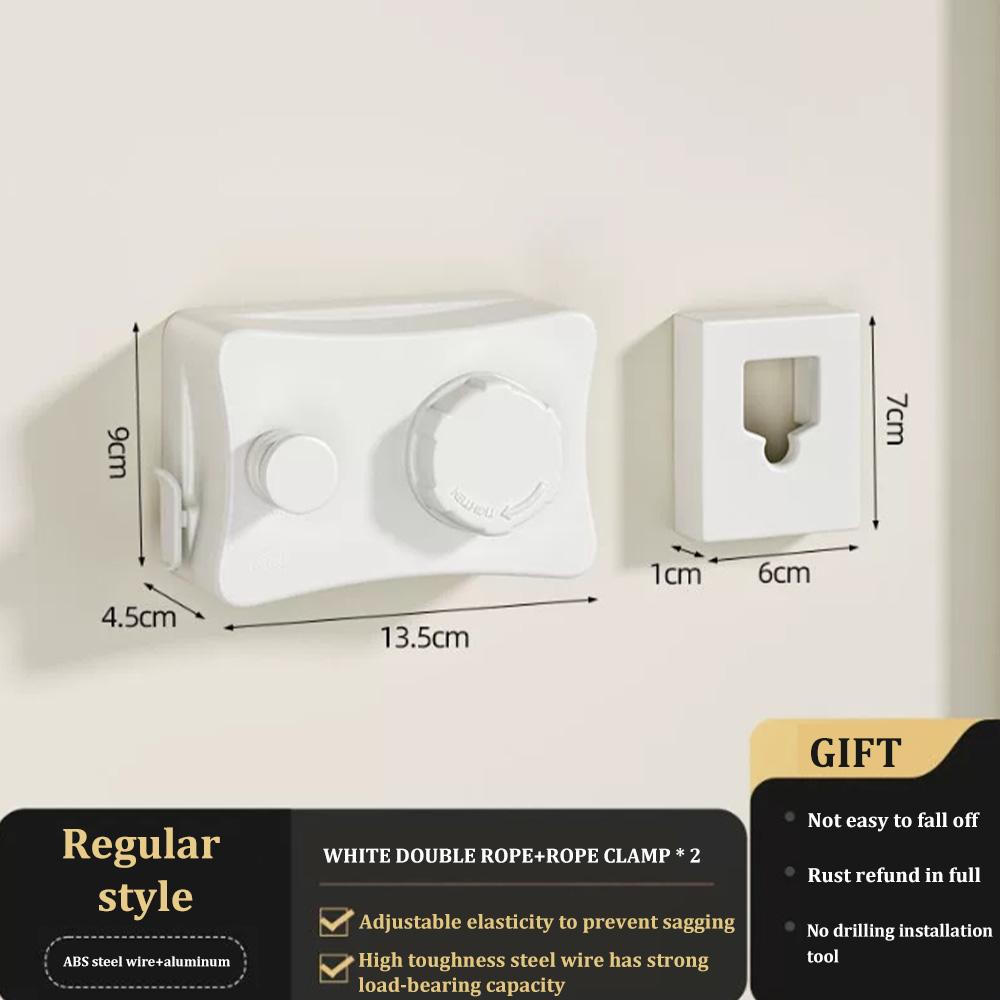 

Новая 5,1-метровая выдвижная бельевая веревка из нержавеющей стали 304, выдвижная веревка для сушки белья, компактная сушилка для одежды L