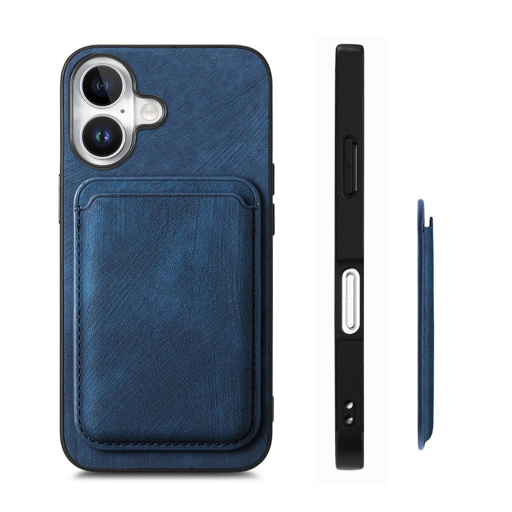 For iPhone 17 Case Retro Leather + TPU Phone Cover with Detachable Card Slot