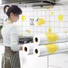 Kitchen Stove Oil-proof Sticker Waterproof High Temperature Resistant Wallpapers Kitchen Decoration Self Adhesive Contact Paper