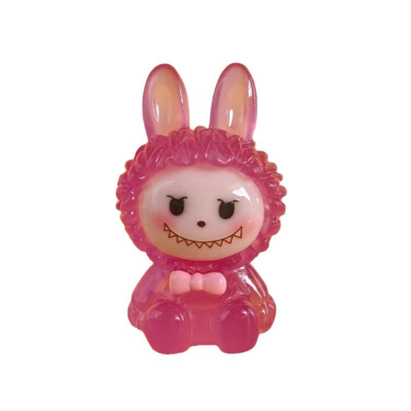 Cartoon Labu DIY Jewelry Pendant Car Ornament Labu Doll Night Light Resin Accessories