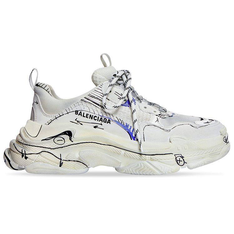 Balenciaga Triple S 'White' Women's 524039W3SRB9014
