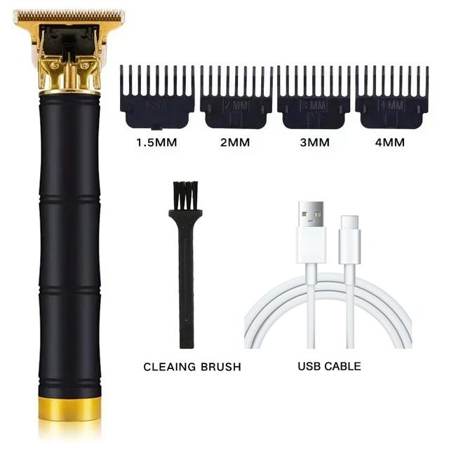 Vintage T9 Cordless Professional Hair Clippers Electric Trimmers For Men Clipper Hair Cutting Machine Shaver Oil Shaving Head