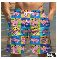 Pantaloncini Estivi da Uomo, Costume da Bagno a Quadri Rosa Leopardo, Pantaloncini da Spiaggia Hawaiani, Abbigliamento da Uomo