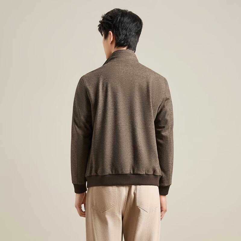 Seven Men's Wool-Blend Stand-Collar Casual Jacket