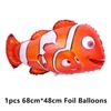 Finding Nemo Latex Balloons Clownfish Ocean Sea Clown Fish Foil Ballons Happy Birthday Banner Cake Topper Party Decor Toy