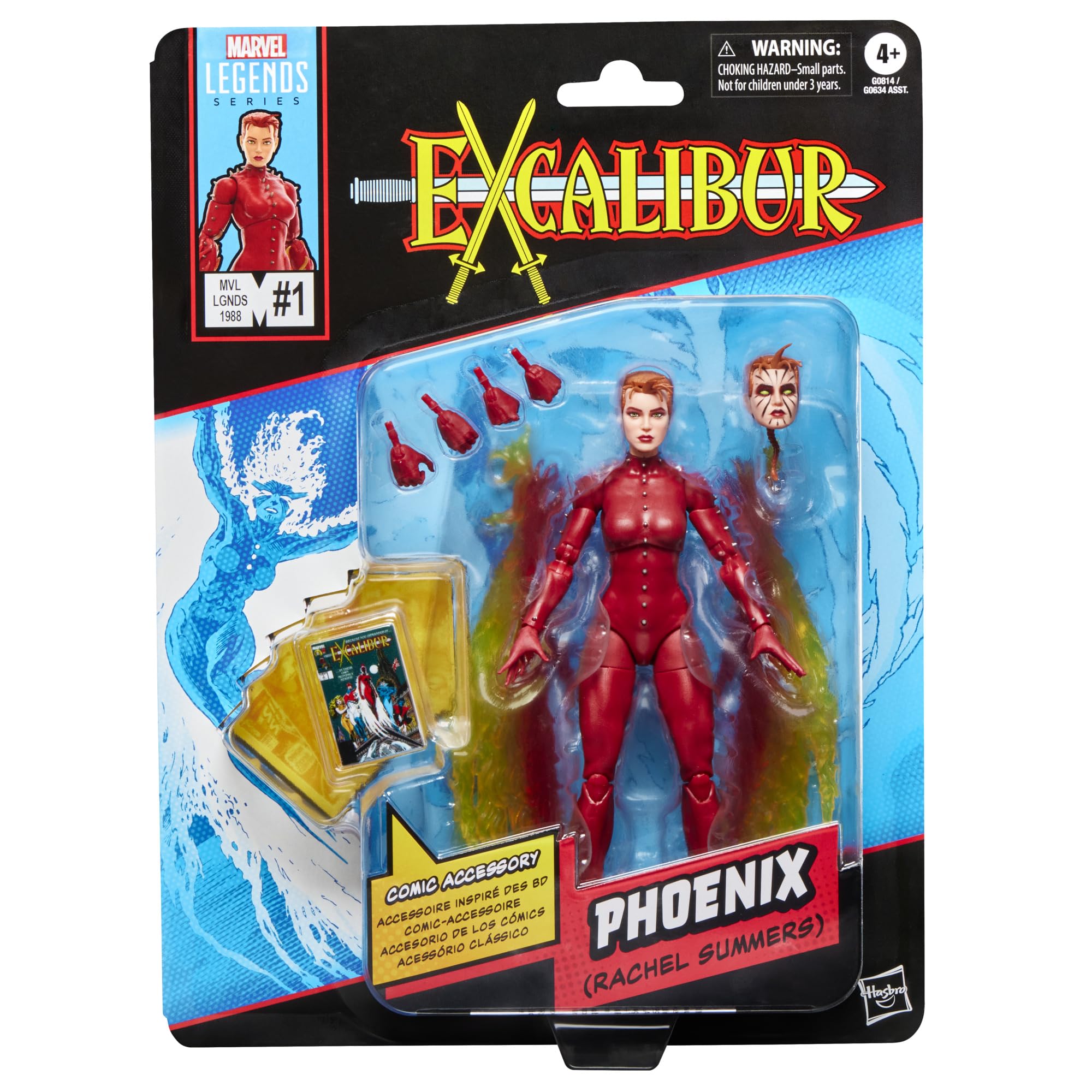 

Hasbro Marvel Legends Series Phoenix (Rachel Summers) Excalibur #1 Collectible 15cm Action Figure Toy G0814 Authentic
